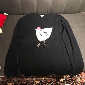 jcrew bird sweater